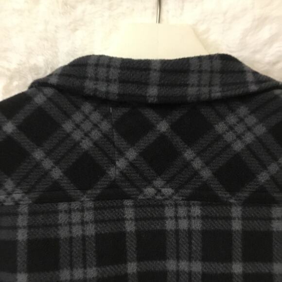 Voyager Dark Gray Plaid Sherpa Shirt - Picture 13 of 16